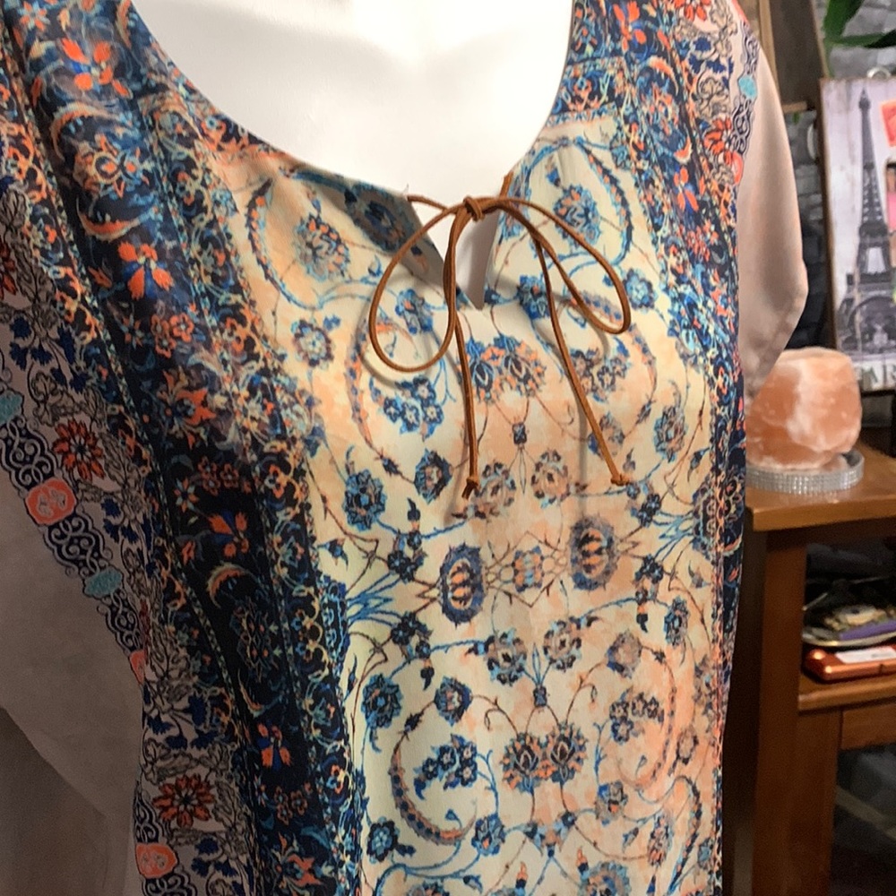 Designer tunic style boho or mini dress